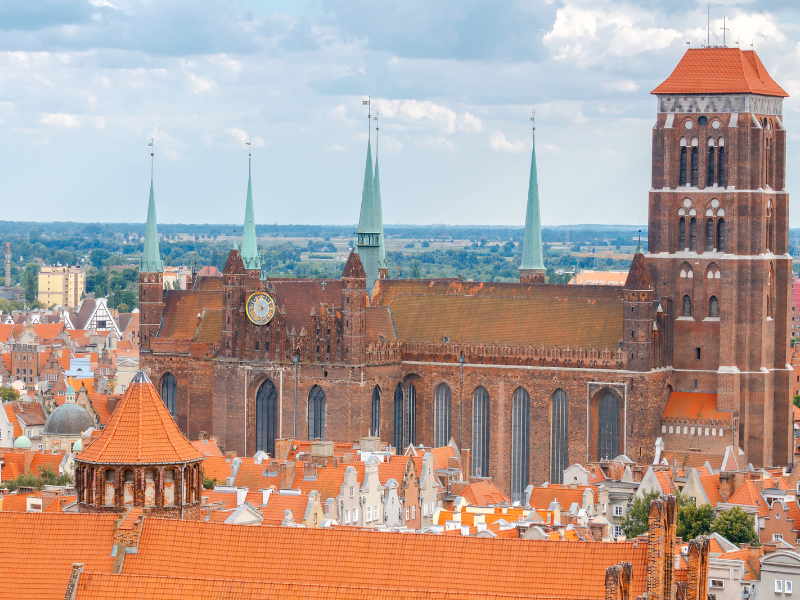 Ciekawe miejsca w gdańsku które warto zobaczyć widok na bazylike